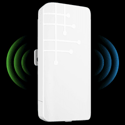 MEETOWN WLAN Verstärker Outdoor, IP65 Wetterfester WLAN Repeater mit Repeater/AP/Router Modus, 2.4Ghz 300M WLAN Verstärker Eingebaute versteckte Antenne, Regenfest Staubdicht für den Außenbereich Weiß