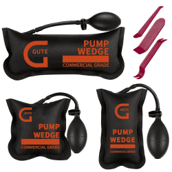 Gute Montagekissen Luftkissen Air Wedge Pump,Hebekissen Aufblasbar,Pneumatikspanner Spreizkissen,Air Wedge Pump,Luftkissenheber für Fenster,Tür,Auto,Großgeräte 3 Stück