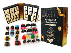 Socken Adventskalender für Frauen 2024: Weihnachtskalender, Adventsgeschenk für Frauen. Kuschelsocken Baumwollsocken (37-43) mit Sprüchen, Schlüsselanhänger mit Essens-Motiv, Geschenke zu Weihnachten