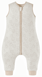 Chilsuessy Baby Schlafsack mit Füße 2.5 Tog Ganzjahres Schlafsack (CPC-Zertifizierung) Baby Schlafsäcke Babyschlafsack mit Beinen für Säugling Kinder, Khaki Giraffe, 70cm/Baby Höhe 80-90cm 70cm/Baby Höhe 80-90cm Khaki Giraffe