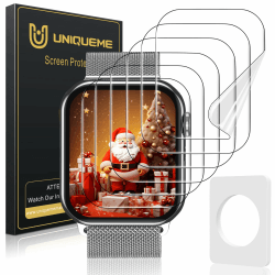 UniqueMe für Apple Watch 40 mm Series 6/5/4/SE Schutzfolie, 6 Stück Flexible TPU Folie, Maximale Abdeckung Selbstheilung Displayschutz Folie für iWatch 40 mm Transparent 40mm