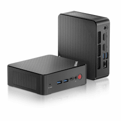 BOSGAME P1 Windows 11 Pro Light Gaming-PC, AMD Ryzen 7 5700U, 8C/16T bis zu 4,3GHz, 32GB DDR4 RAM, 1TB PCIe 4.0 SSD, 4K@60Hz Triple Display, HDMI, USB-C, USB3.2, 2.5G LAN, Wi-Fi 6E, BT 5.2 P1/5700U/32G/PCIe4.0 1T