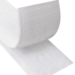 Blooven Klettband Selbstklebend 5 Meter Extra Stark, Doppelseitig Klebende mit Klettverschluss 50mm Breit Selbstklebendes Klebepad Flauschband und Hakenband (Weiß) Weiß 50 mm x 5 m