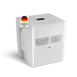 Venta Luftbefeuchter LW25 Comfort Plus, sehr leise 24 dB(A), energieeffizient 3 Watt, hygienische Kaltverdunstung ohne Filter, großer 7 l-Tank, bis 45 m², Automatik-, Sleep-Modus, mit Duftfunktion Brillanweiß bis 45 qm Single