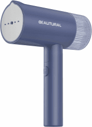 BEAUTURAL Dampfglätter, Faltbar 1000W Handdampfbügler 150ML Tank 1,9M Kabellänge Dampfbüste Kleidung Handheld Garment Steamer Mini Reise Dampfbügeleisen Blau