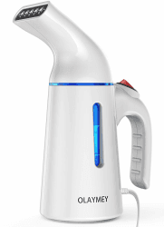 OLAYMEY Steamer Dampfglätter GY169, Dampfbügeleisen Kleidung Steamer Fast Wrinkle Remover, Dampfbürste Faltenentferner Kleingeräte Verwendbar für Reisen, Büro und Zuhause