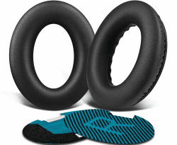 SoloWIT® Professionelle Ersatz Ohrpolster für Bose, kompatibel mit Over-Ear Kopfhörern von QuietComfort 15 QC15 QC25 QC2 QC35/Ae2 Ae2i Ae2w/SoundTrue & SoundLink Around-Ear QC25 PL Black&Blue