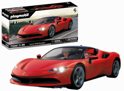 PLAYMOBIL 71020 Ferrari SF90 Stradale mit Lichteffekten, Supersportwagen, Sammlerstück für Autofans, Spielzeug für Sammler und Kinder ab 5 Jahren Einzigartig