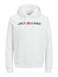 JACK & JONES Male Kapuzenpullover Logo Kapuzenpullover L - White