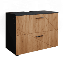 Vicco Waschbeckenunterschrank Irma, Anthrazit/Eiche, 80 x 59 cm Goldkraft Eiche/Anthrazit Waschbeckenunterschrank 80 cm