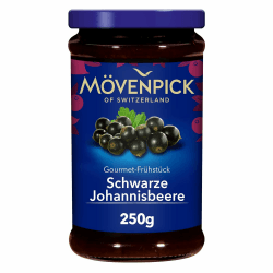 Mövenpick Gourmet-Frühstück Schwarze Johannisbeere, Premium Fruchtaufstrich,250 g