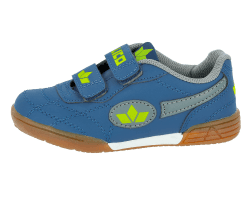 Lico Unisex Kinder Bernie V Hallenturnschuhe(Klettverschlüsse können variieren) 25 EU Marine Grau Lemon