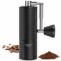 TIMEMORE Chestnut C3s PRO Kaffeemühle Manuell, Upgrade Integrierte Ganzmetallgehäuse, Handkaffeemühle mit klappbarem Griff, für Espresso bis French Press - Schwarz C3s PRO Schwarz C3s Pro