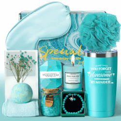 TwoduYoo personalisierte Geschenke für Frauen Geburtstag, Entspannung Geschenk für Frauen mit 20oz Becher, Geburtstagsgeschenk für Freundin, Wellness Geschenke für Frauen, Grün