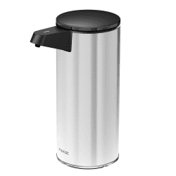 AIKE Seifenspender Automatisch Edelstahl mit Sensor Infrarot, 280ml Berührungsloser Automatischer Seifenspender USB-Aufladung Gebürstet