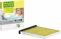 MANN-FILTER FP 24 009 Innenraumfilter – FreciousPlus Biofunktionaler Pollenfilter – Für PKW Single