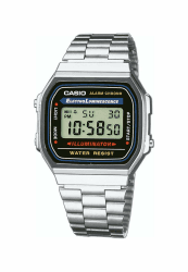Casio Collection Unisex Adults Watch A168WA Silber/Grau