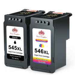 Toner Kingdom PG-545XL CL-546XL Kompatibel für Canon Druckerpatronen 545 546 XL für Canon TS3450 Tintenpatronen für Pixma TS3350 TS3150 TS3351 TS3452 TR4550 TR4551 TR4650 MX495 Tinte (Schwarz, Farbe)