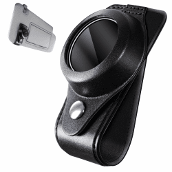 mylovetime Sonnenblende Halterung Kompatibel mit Ooono Co-Driver No1, Halter für Sonnenblenden Leder Schwarz
