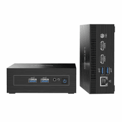 LETSUNG Mini PC GoLite 11,Celeron N4000C (bis zu 2,6GHz), 6GB LPDDR4 128GB M.2 SSD Mini PC Windows 11 Pro, NUC PC Mini Computer Dual WiFi 5/BT 4.2/HDMI, für Büro/Studium/Home