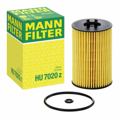 MANN-FILTER HU 7020 z Ölfilter – Ölfilter Satz mit Dichtung / Dichtungssatz – Für PKW Einzelpack Filterelement (metallfrei)