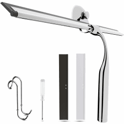 Wunset Superior-Duschabzieher-Auswahl: Mit Abziehern aus Edelstahl, Silikon und Gummi, Wasserabstreifern, Badezimmerutensilien, Abziehern für Duschkabinen (35 cm, Silber) Silber 35 cm
