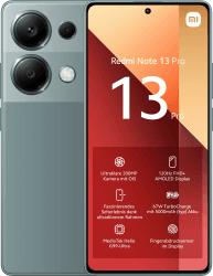 Xiaomi Redmi Note 13 Pro Smartphone, 12+512GB, Handy ohne Vertrag, 6,67" FHD+ AMOLED Display, 5.000 mAh, 200MP Kamera, Dual-SIM, Grün Green 12+512 Note 13 Pro 4G