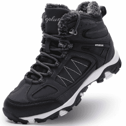 ASHION Damen Winterschuhe Trekking Wanderstiefel Wanderschuhe Warm Gefüttert Schneestiefel Winter Outdoor Boots rutschfeste StiefelettenWinterstiefel 41 EU Dark Blau