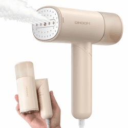 DIHOOM Dampfglätter, Tragbarer und Faltbarer Steamer Dampfglätter - 1000W，Schnell Aufheizender Automatischer Reise-Dampfglätter 150ML Tank, Geeignet für Reisen und den Heimgebrauch Rosa