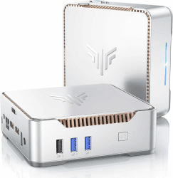 NiPoGi GK3 Plus Mini PC 𝖶indows 11, Ιntel Alder Lake-N95(bis zu 3,40 GHz), 16GB DDR4 512GB M.2 SSD Mini Desktop Computer, 2X HDMI, 4K UHD Triple Display, Dual WiFi, Micro PC mit VESA für Büro/Heim. CPU-N95/ 16GB RAM+512GB ROM