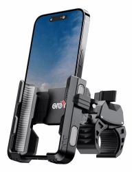 Grefay Fahrrad Handyhalterung Handyhalter Motorrad 【1s-Sperre】 2024 Vibrationsgedämpft Handy Fahrradhalterung Universal Lenker Halter für iPhone 15 14 13 Pro Max Plus, Samsung S24, Smartphone Gray