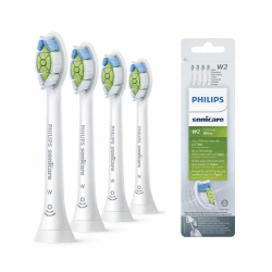 Philips Sonicare Original W2 Optimal Weiß Standard-Schallzahnbürstenköpfe - 4er-Pack in Weiß (Modell HX6064/10) 4 Stück