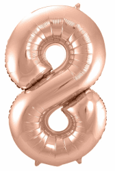 Folat Zahl 8 Rosegold