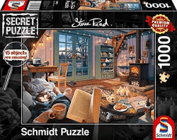Schmidt Spiele 59655 Im Ferienhaus, 1000 Teile Secret Puzzle