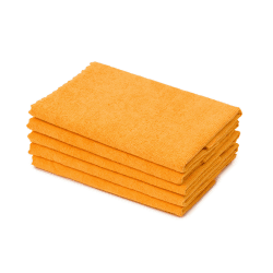 Amago - 5er Pack Mikrofaser Geschirrtücher, Lasercut, 30 x 50 cm - Orange Orange 30 x 50 cm