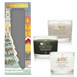 Yankee Candle Geschenkset | 3 duftende gefüllte Signature Votivkerzen | Perfekte Weihnachtseschenke für Frauen 3 Votivkerzen (Winter)
