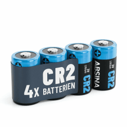 ABSINA 4X CR2 3V Lithium Batterie für Kamera, Fotoapparat & vieles mehr - CR2 Batterie auslaufsicher & mit Langer Haltbarkeit - Batterie CR2 mit 800mAh - Batterien CR2, CR 2 Batterien, CR2 Batteries Packung mit 4 Stück