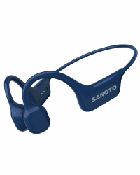 SANOTO Knochenschall Open Ear Kopfhörer Bluetooth 5.0 Sport Bone Conduction Kabellos IPX7 wasserdichte Schweißfeste Sportkopfhörer für Läufer Fahrrad Radfahren Fitness Blau