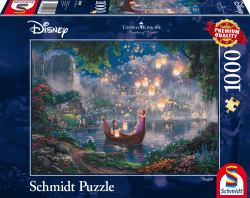 Schmidt Spiele 59480 Thomas Kinkade, Disney, Rapunzel, 1000 Teile Puzzle, single, Meerkleurig