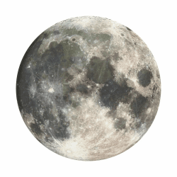 PopSockets PopGrip - Ausziehbarer Sockel und Griff für Smartphones und Tablets mit einem Austauschbarem Top - Moon