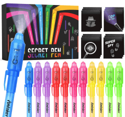Amteker Mitgebsel Kindergeburtstag Zauberstifte, Adventskalender füllung Kinder, 12 Stück UV Stift, Nikolaus Geschenke Kinder, Kleine Geschenke für Kinder Give Aways Kindergeburtstag Gastgeschenke