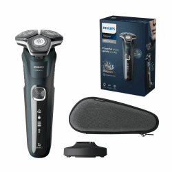 Philips Shaver Series 5000 – Elektrischer Nass- und Trockenrasierer für Herren mit ausklappbarem Trimmer, Ladestation & Reiseetui (Model S5884/35) Series 5000 inkl. Reiseetui & Ladestation