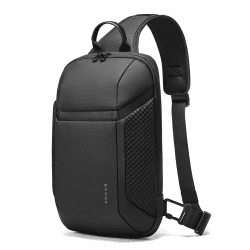 BANGE Sling Bag, wasserdicht, großes Fassungsvermögen, Herren, Brusttasche, Schultertasche, Crossbody-Sling-Rucksack für Damen und Herren Schwarz
