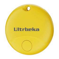 Schlüsselfinder Air Tag Key Finder 1er Pack, Tracker Tags Kompatibel mit Apple Wo ist? APP (iOS NUR), Item Finder für Key, Gepäck, Koffer, IP67 Waterproof Mini-Tracker(Unterstützt kein Android) 1PCS Yellow