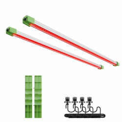 MARS HYDRO Adlite Red55 LED Grow Lampe 660nm Spektrum Versorgt die Pflanzen mit extra tiefrotem Licht, um die Erträge zu steigern 54W LED Pflanzenlampe für 4x4 FT Abdeckung Blühende Grow Light