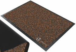 VOUNOT Fußmatte für Haustür Innen und Außen, Schmutzfangmatte Waschbar, Türmatte rutschfest, Braun-Schwarz, 40x60cm Braun-schwarz 40x60cm, 1 Stück
