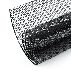 AggAuto Universelles 101,6 x 33 cm Auto-Grillgitter – Aluminiumlegierung, Auto-Kühlergrill-Einsatz, Stoßstange, Wabenloch, 6 mm Abstand 1 mm, eines der multifunktionalsten Formgitter, 100 x 33 cm, 6x1mm Honeycomb