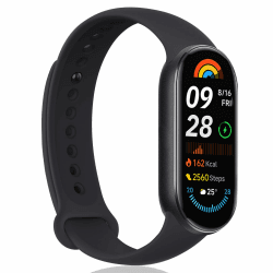 Mi Smart Band 9 - Fitness-Tracker, Smartwatch, 1.62'' AMOLED-Display mit 1200 Nits, Sp02 Tracking, Notifications, Sleep and Heart Rate Monitor, 5ATM Wasserdicht, 21 Tage Akkulaufzeit, 150+ Sportmodi Midnight black