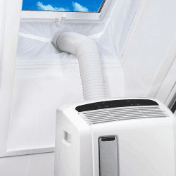 Fensterabdichtung für mobile Klimageräte Klimaanlage Fensterabdichtung Fensterabdichtung Klimagerät Hot Air Stop für Mobile Klimageräte, Klimaanlagen, Wäschetrockner, Ablufttrockner, Hot (300cm)
