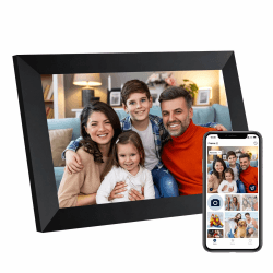 Humblestead digitaler Bilderrahmen 10.1 Zoll, 1280x800 HD IPS Touchscreen Wi-Fi elektronischer Bilderrahmen, 32GB Speicher, automatische Rotation, Wandmontage 10.1 Zoll 32GB